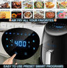 Yedi Total Package Air Fryer XL, 100 Recipes, Deluxe Accessory Kit, 2 Year Warranty, 5.8 Quart.