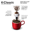 Keurig K-Classic Coffee Maker with Coffee Lover's 40 ct K-Cup Pods Variety Pack, Black