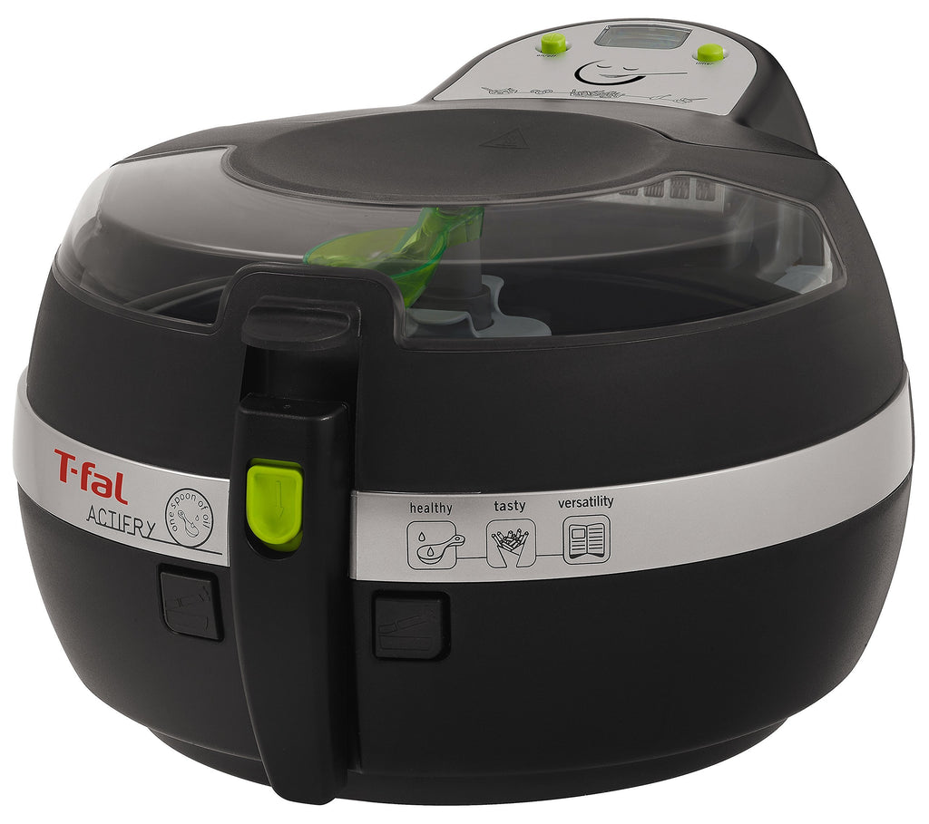 T-fal FZ700251 Actifry Oil Less Air Fryer with Large 2.2 Lbs Food Capacity and Recipe Book, Black