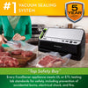 Foodsaver V4400 2-in-1 Vacuum Sealer Machine with Automatic Bag Detection and Starter Kit | Safety Certified | Black & Silver