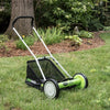 Greenworks 16-Inch Reel Lawn Mower with Grass Catcher 25052