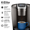 Keurig K-Elite, Brushed Slate Single Serve Coffee Maker and Laughing Man Colombia Huila K-Cup Pods, 44 ct