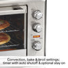 Hamilton Beach 31103DA Countertop Convection & Rotisserie Convection Oven, Extra-Large, Stainless Steel