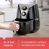 BLACK+DECKER Purify 2-Liter Air Fryer, Black/Stainless Steel, HF110SBD