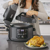 Ninja OP401 Foodi 8-Quart Pressure, Steamer, Air Fryer All-in- All-in-One Multi-Cooker, Black/Gray