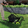 Sun Joe MJ501M Manual Reel Mower w/Grass Catcher | 18 inch